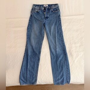 Reformation Straight Leg Blue Jeans